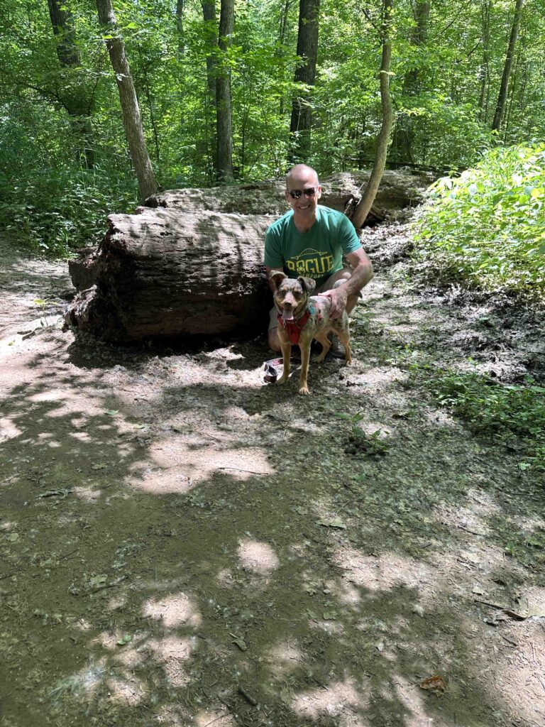 Art and Sunny at Bicentennial Woods