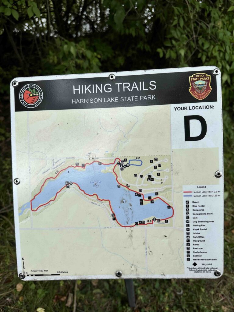 Harrison Lake State Park trail map