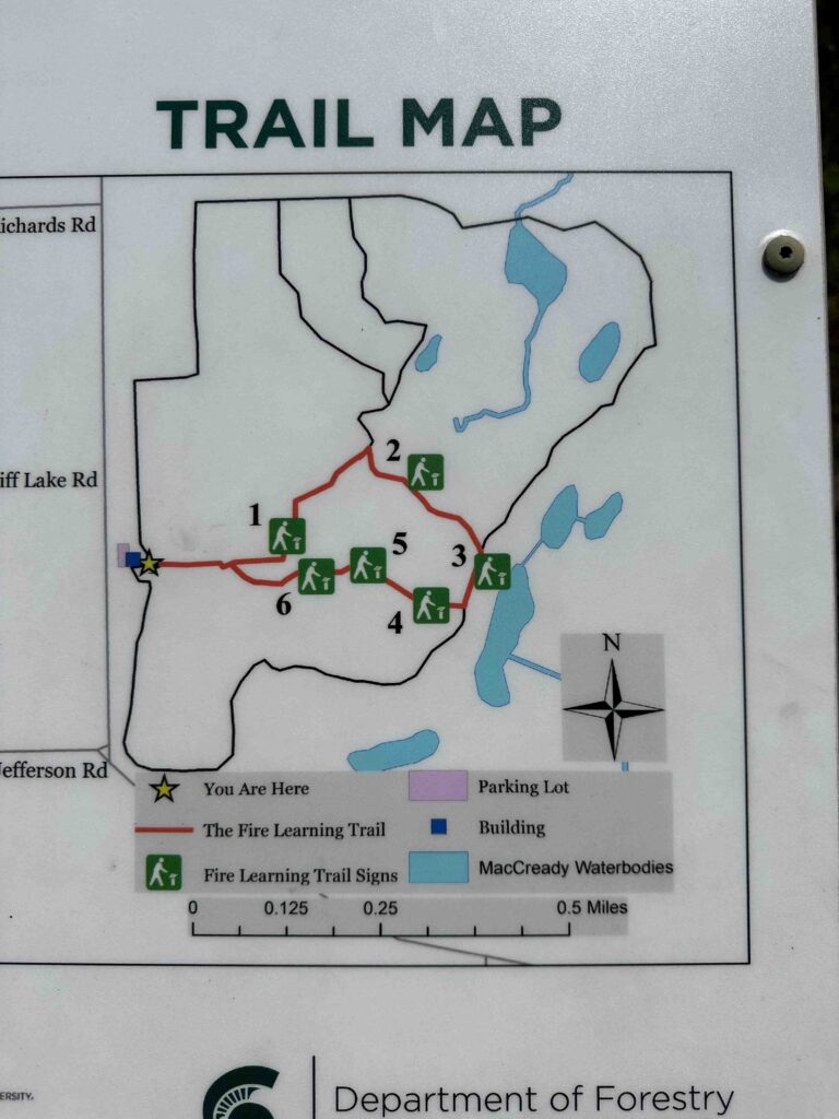 MacCready Nature Reserve trail map