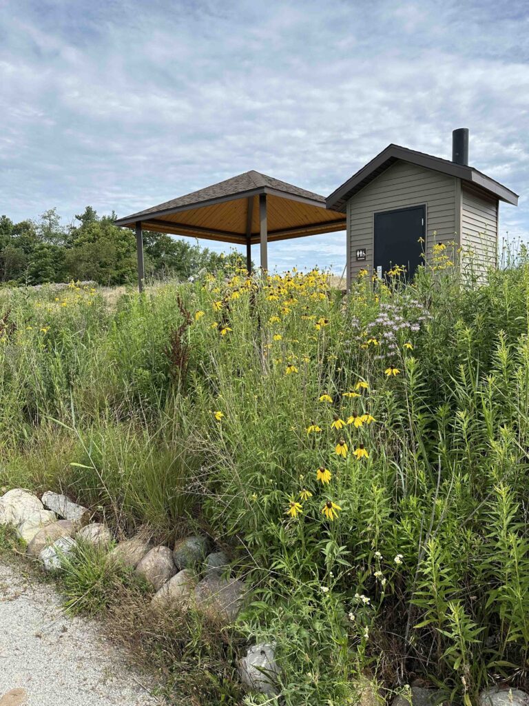 shelter and restroom