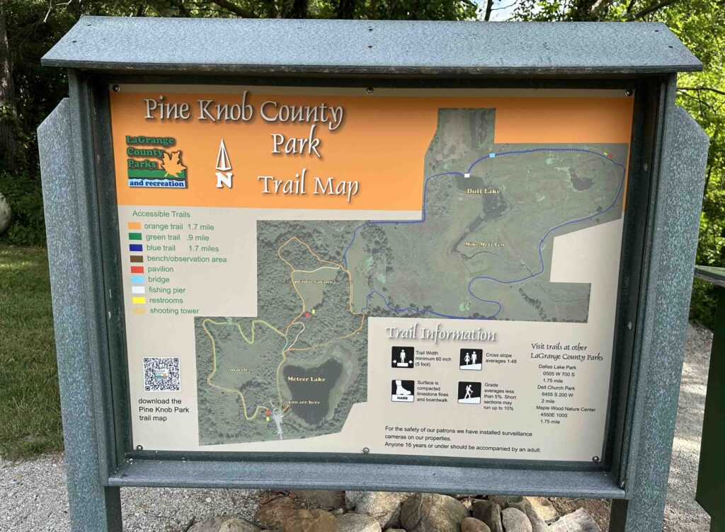 Pine Knob County Park trail map