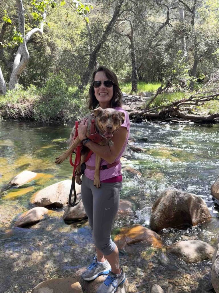 Sunny and Andie at the creek