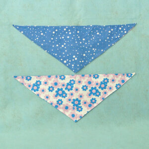 Fabric Bandana – Bubble Gum Flower