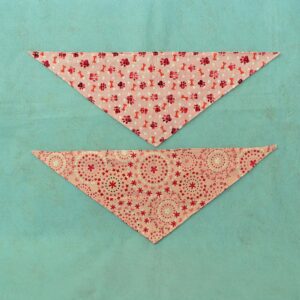 Fabric Bandana – Pink Paws & Bones