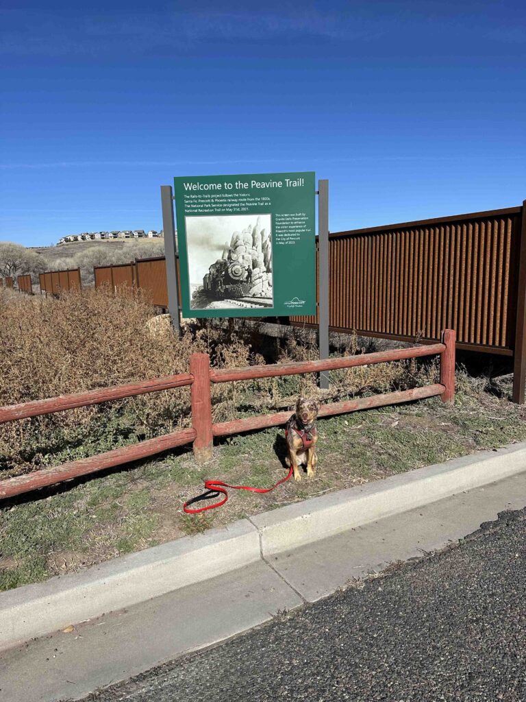 Peavine Trail sign