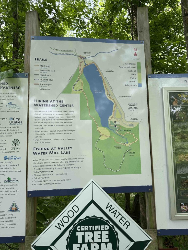 map of Valley Water Mill Park