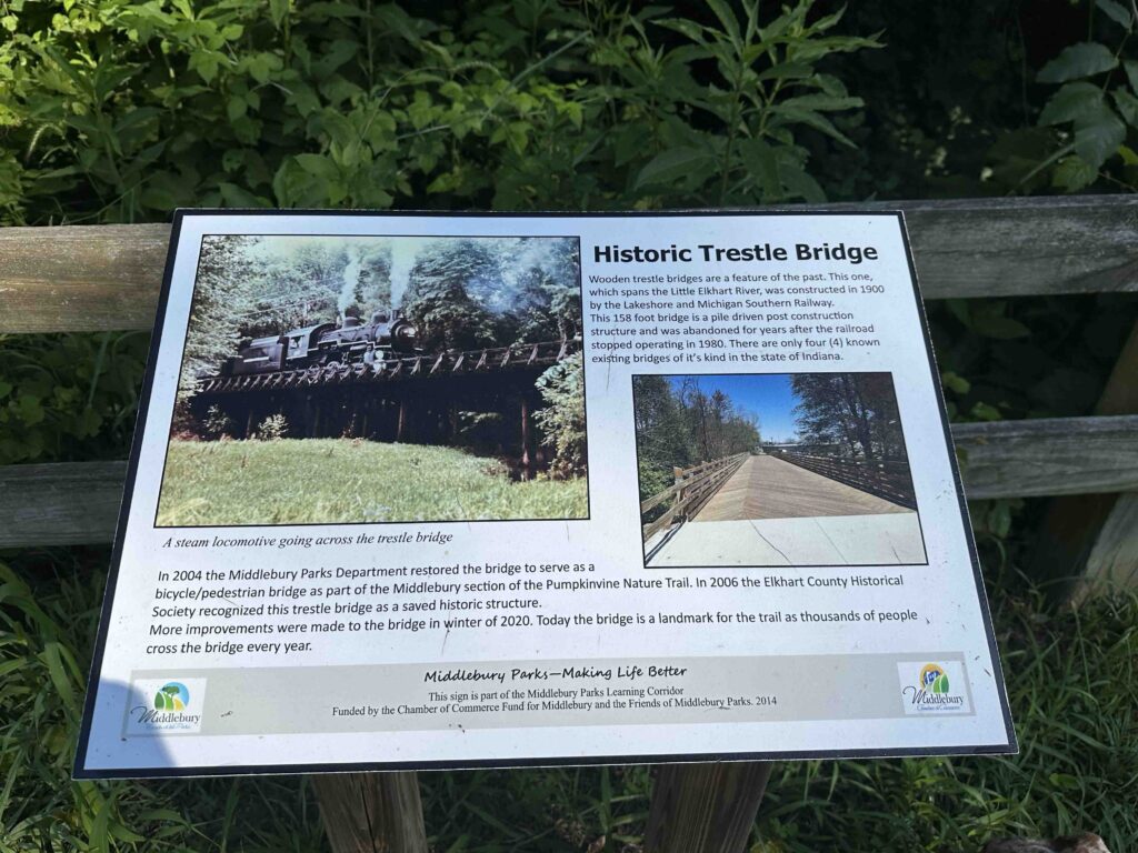 historic trestle bridge sign
