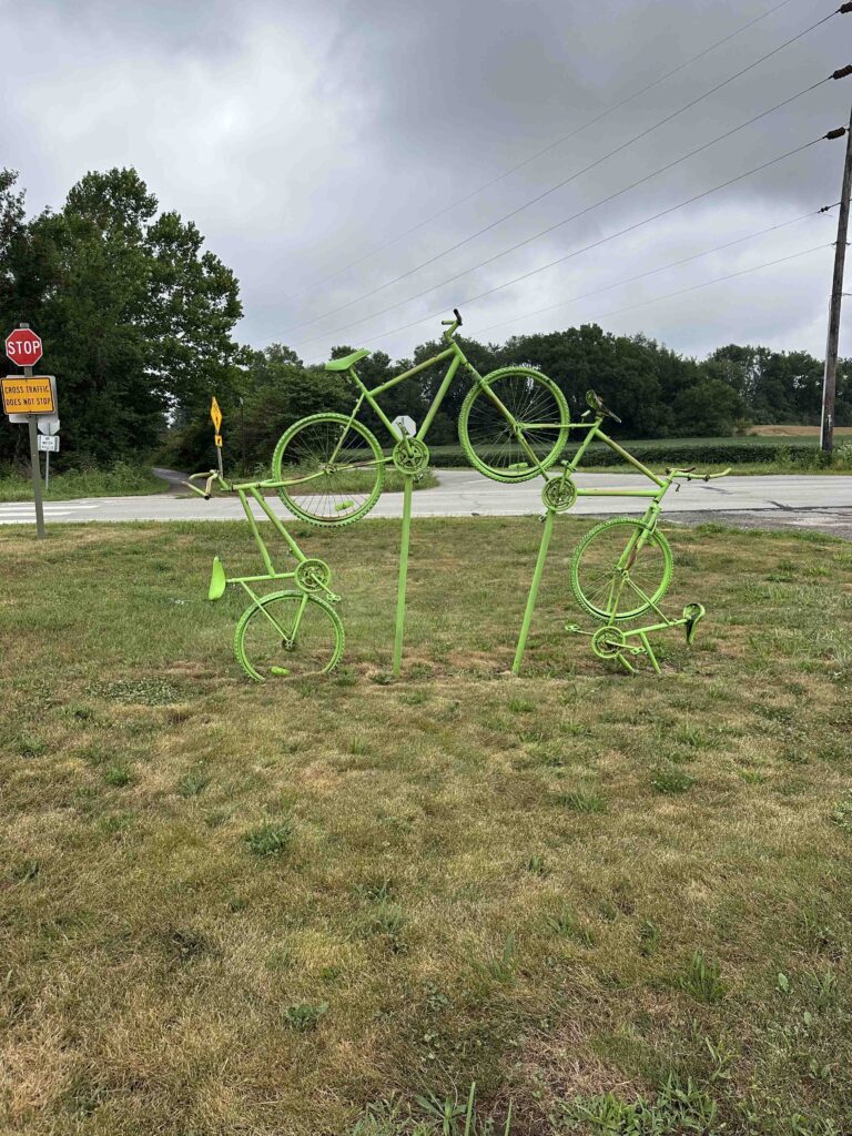more bike artwork on the Wilbur Wright Trail