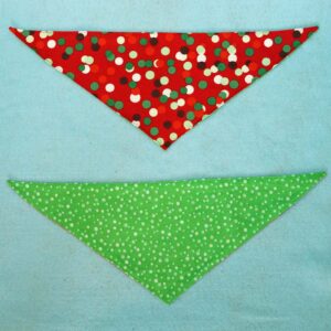 Fabric Bandana – Christmas Dots