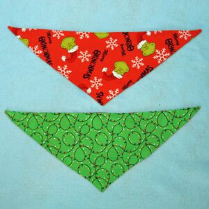 Fabric Bandana – Merry Grinchmas