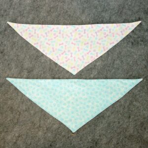 Fabric Bandana – Pastel Bones & Paws