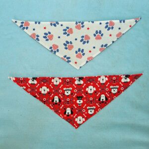 Fabric Bandana – Patriotic Paws 2