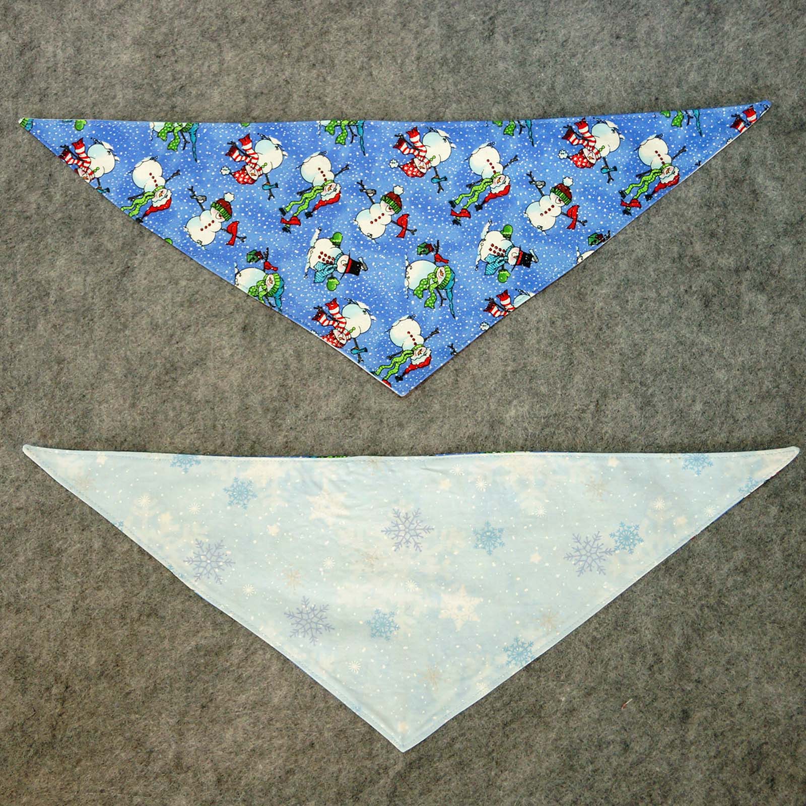 Fabric Bandana - Glittery Snowmen - Image 2