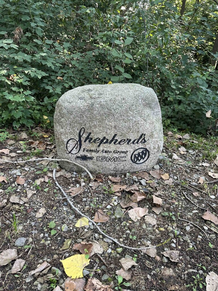 sponsor of Fishing Line trail in Kendallville marker