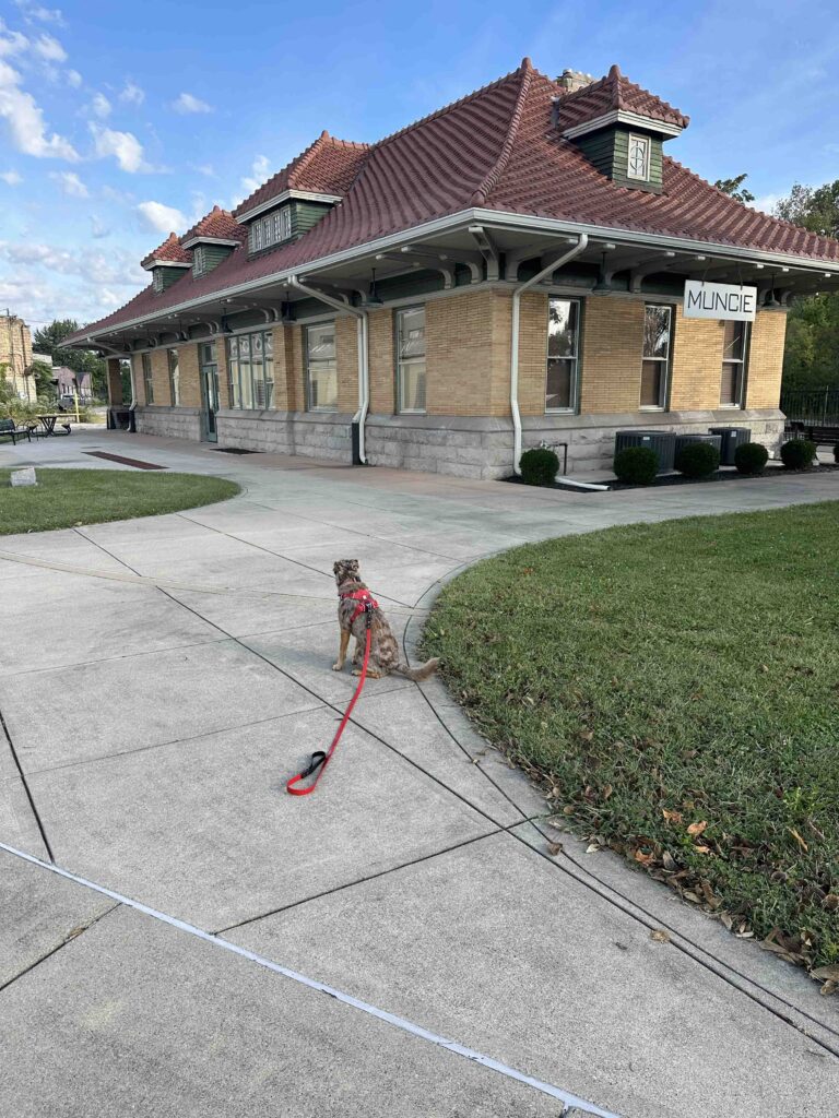 Muncie Depot on Cardinal Greenways, Indiana's Longest Rail trail