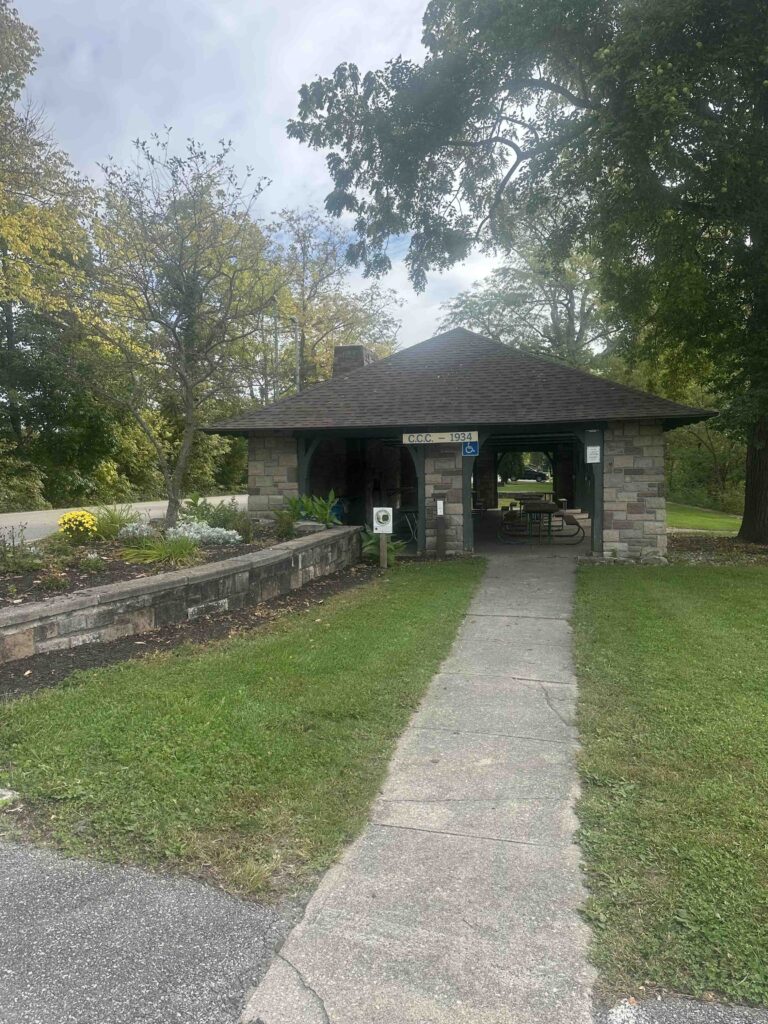 CCC shelter at Independence Dam State Park