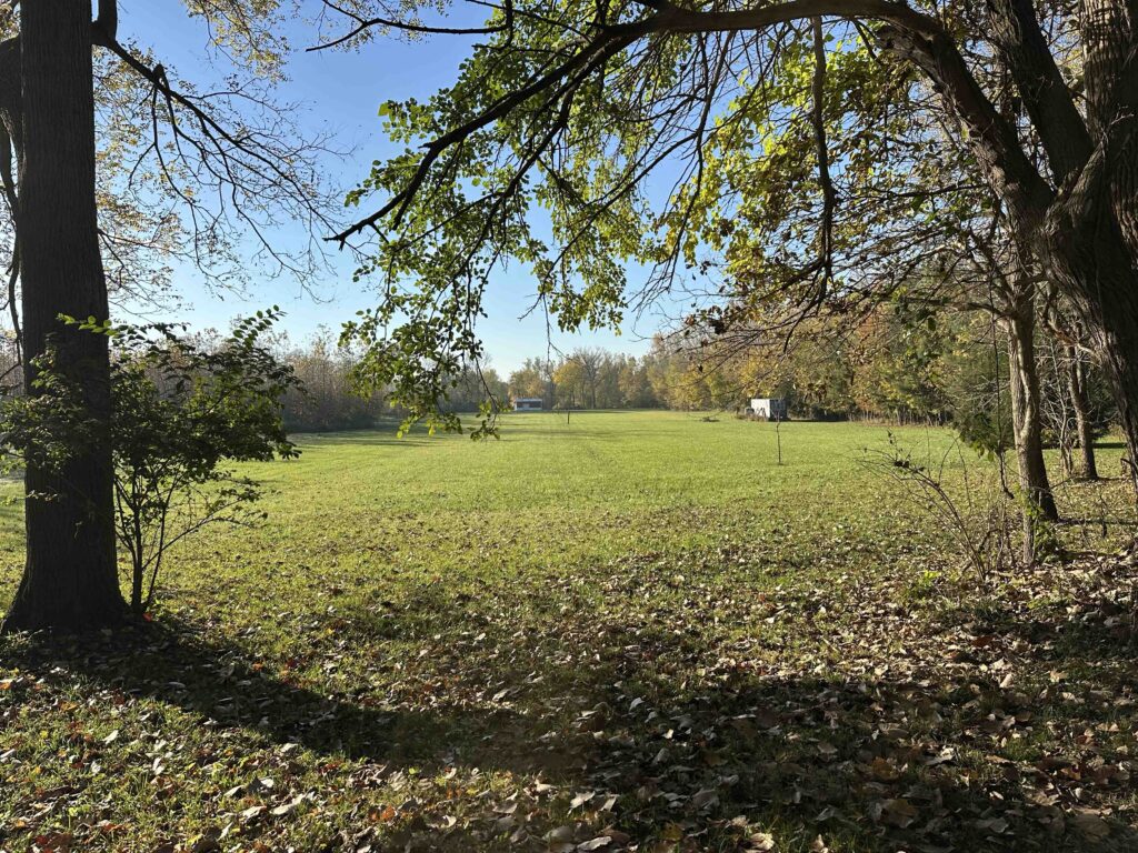 land near the Towpath trail